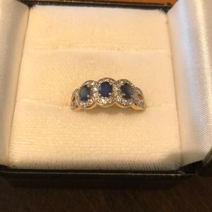 Sapphire & Diamond Ring